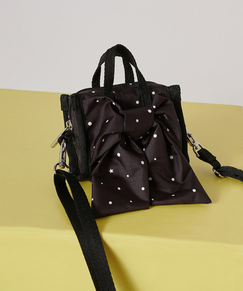 LeSportsac(レスポートサック)の「LG BOW MICRO BAG ブリスドットスナイデル(ショルダーバッグ・レディース・ブラック・FREE)」の10枚目の写真