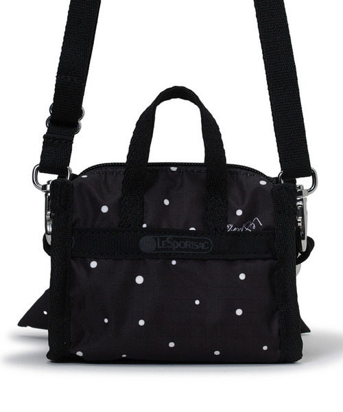 LeSportsac(レスポートサック)の「LG BOW MICRO BAG ブリスドットスナイデル(ショルダーバッグ・レディース・ブラック・FREE)」の14枚目の写真