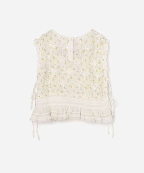 crinkle crinkle crinkle(クリンクルクリンクルクリンクル)の「crinkle crinkle crinkle | シアーフラワー ベストブラウス WOMEN(シャツ/ブラウス・レディース・ブラック/アイボリー・F)」の15枚目の写真