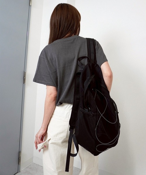 gossara（ゴサラ）の「【注目アイテム】ドロストリングバックパック（バックパック/リュック・レディース・ブラック/ベージュ・FREE）」の13枚目の写真