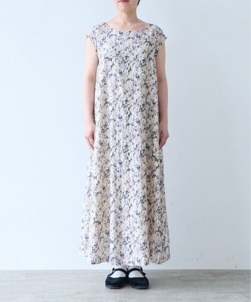 yuni(ユニ )の「painting flower print one-piece(ワンピース・レディース・ベージュ/イエロー・FREE)」の10枚目の写真