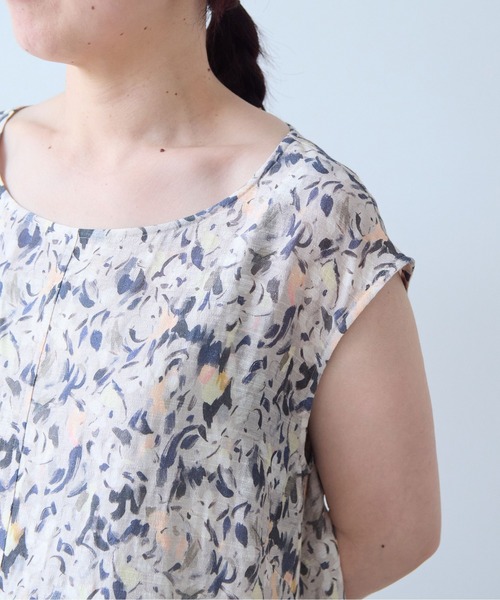 yuni(ユニ )の「painting flower print one-piece(ワンピース・レディース・ベージュ/イエロー・FREE)」の14枚目の写真