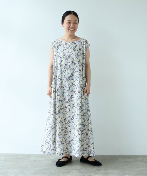 yuni(ユニ )の「painting flower print one-piece(ワンピース・レディース・ベージュ/イエロー・FREE)」の22枚目の写真