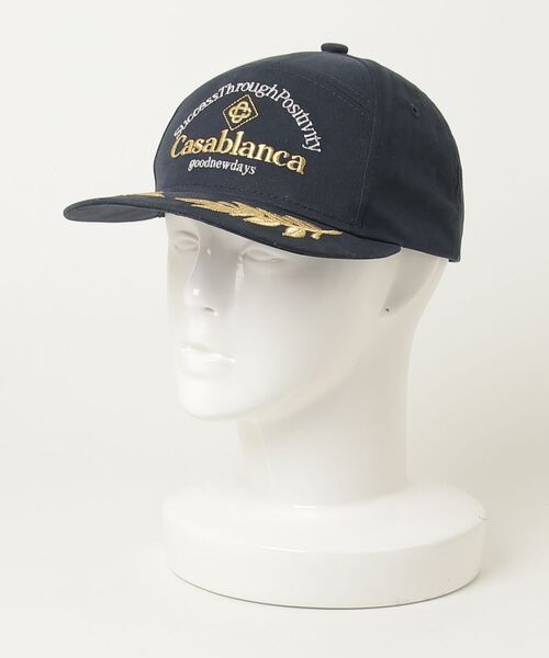 新品 casablanca カサブランカ キャップ 帽子 cap モノグラム ブランド古着】Casablanca｜カサブランカ（メンズ）のキャップ（ブルー