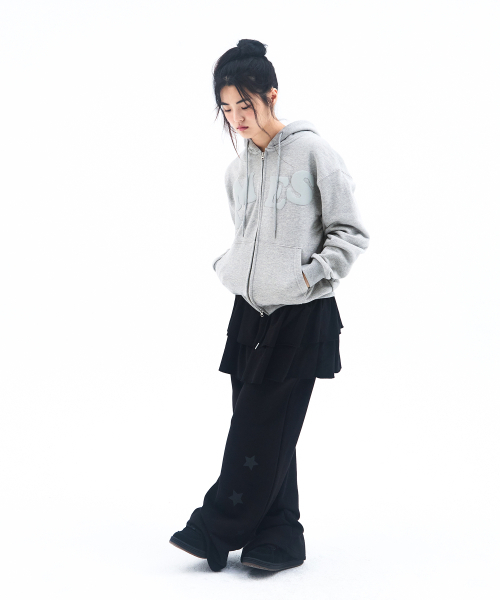 AMESWORLDWIDE(アメスワールドワイド)の「FRILL LAYERED SWEAT PANTS BLACK(スウェットパンツ・レディース・その他・FREE)」の8枚目の写真