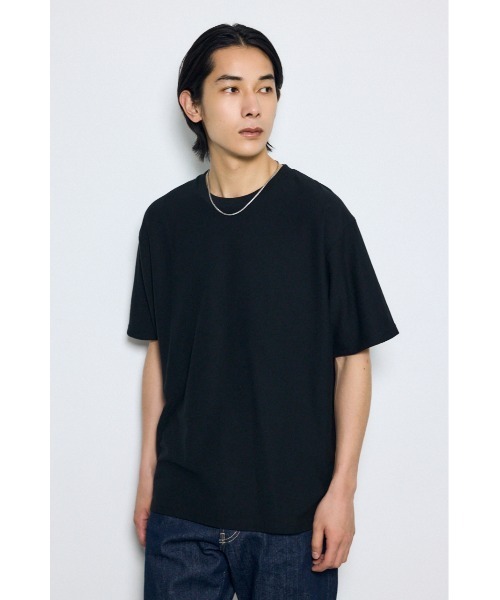 AZUL by moussy(アズールバイマウジー)の「梨地ブークレトップス(Tシャツ/カットソー・メンズ・ブルー/オフホワイト/グレー/イエロー系その他/ブラック・LARGE/MEDIUM/SMALL)」の15枚目の写真