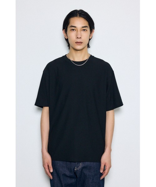 AZUL by moussy(アズールバイマウジー)の「梨地ブークレトップス(Tシャツ/カットソー・メンズ・ブルー/オフホワイト/グレー/イエロー系その他/ブラック・LARGE/MEDIUM/SMALL)」の17枚目の写真