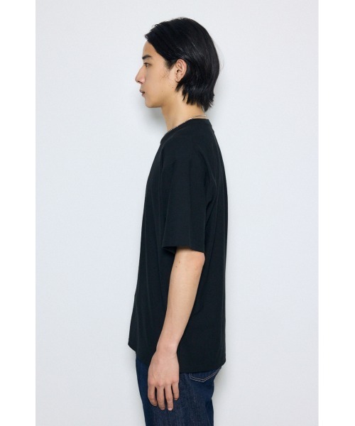 AZUL by moussy(アズールバイマウジー)の「梨地ブークレトップス(Tシャツ/カットソー・メンズ・ブルー/オフホワイト/グレー/イエロー系その他/ブラック・LARGE/MEDIUM/SMALL)」の18枚目の写真