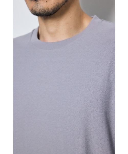 AZUL by moussy(アズールバイマウジー)の「梨地ブークレトップス(Tシャツ/カットソー・メンズ・ブルー/オフホワイト/グレー/イエロー系その他/ブラック・LARGE/MEDIUM/SMALL)」の10枚目の写真