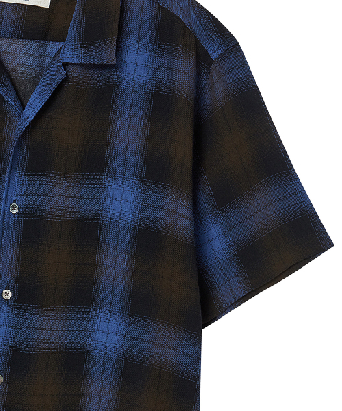 Beyond Closet（-）の「[COLLECTION LINE] ジュリアンチェックサマーウールシャツブルー（シャツ/ブラウス・メンズ・その他・MEDIUM/LARGE）」の5枚目の写真