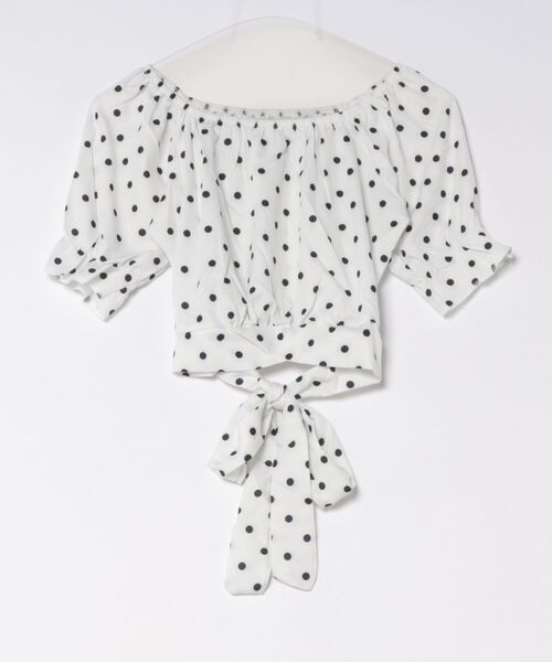 Ritzy(リッツィー)の「オフショルバブルスリーブクロップドブラウス(シャツ/ブラウス・レディース・ホワイト・M/L/S)」の20枚目の写真