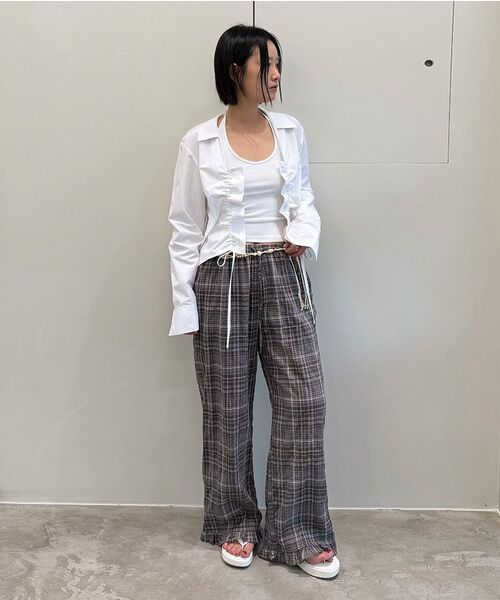 DIAGONAL(ダイアゴナル)の「HOLE HALTER NECK TOP (white)(Tシャツ/カットソー・レディース・その他・FREE)」の7枚目の写真