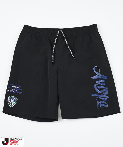 FREAK'S STORE（フリークスストア）の「J.LEAGUE×FREAK'S STORE 別注 SUPPORTERS NYLON SHORTS 【アビスパ福岡】（その他パンツ・メンズ・チャコールグレー/ブラック・SMALL/MEDIUM/LARGE）」の2枚目の写真