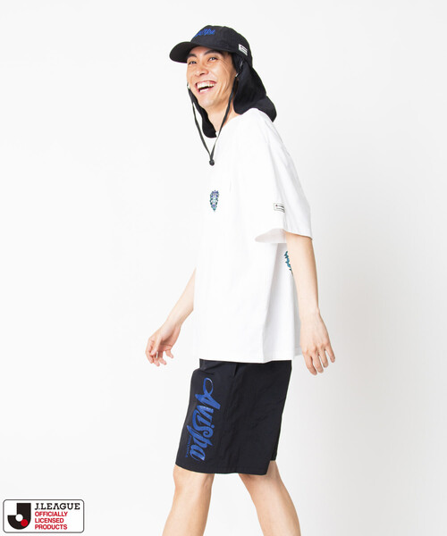 FREAK'S STORE（フリークスストア）の「J.LEAGUE×FREAK'S STORE 別注 SUPPORTERS NYLON SHORTS 【アビスパ福岡】（その他パンツ・メンズ・チャコールグレー/ブラック・SMALL/MEDIUM/LARGE）」の5枚目の写真