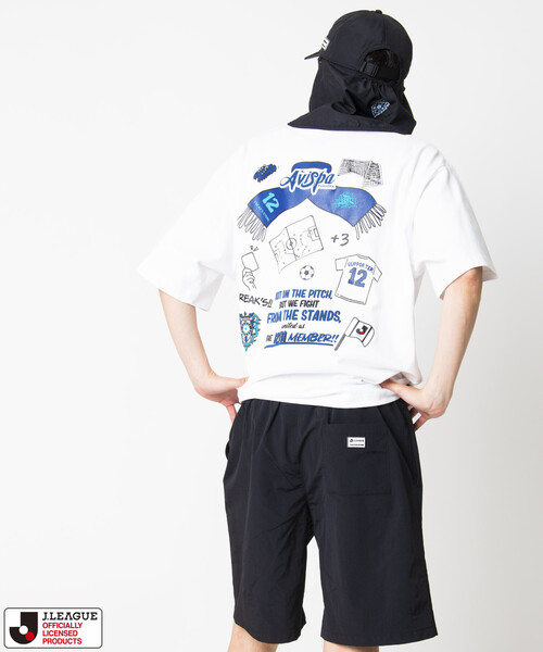 FREAK'S STORE（フリークスストア）の「J.LEAGUE×FREAK'S STORE 別注 SUPPORTERS NYLON SHORTS 【アビスパ福岡】（その他パンツ・メンズ・チャコールグレー/ブラック・SMALL/MEDIUM/LARGE）」の6枚目の写真