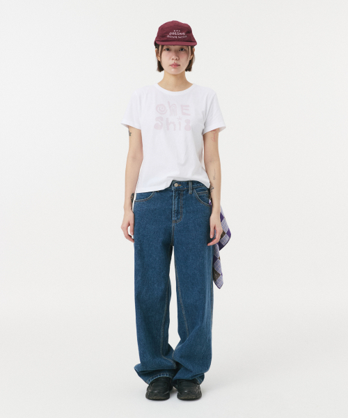 OHESHIO（オヘシオ）の「ART LOGO T-SHIRT, WHITE（Tシャツ/カットソー・レディース・その他・FREE）」の6枚目の写真