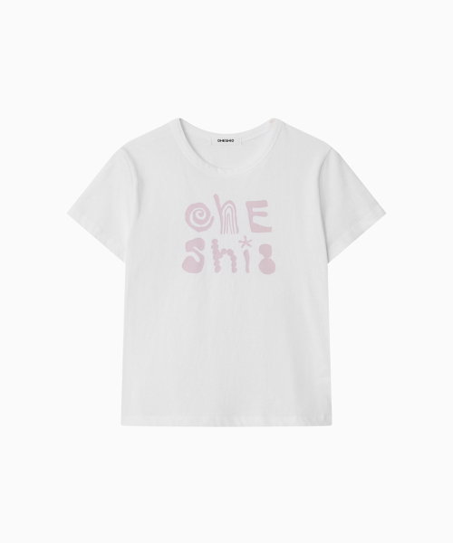 OHESHIO（オヘシオ）の「ART LOGO T-SHIRT, WHITE（Tシャツ/カットソー・レディース・その他・FREE）」の8枚目の写真