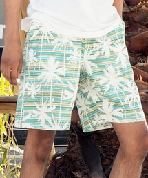 【Kahiko】SURF&Palms マークMEN'Sハーフパンツ
