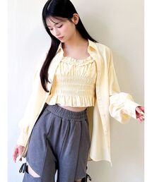 ルーズオーバーサイズシャツ【セットアップ着用可能】