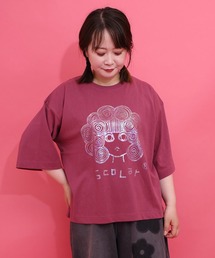 ScoLar(スカラー) オーロラ箔スカラーちゃん 接触冷感Tシャツ