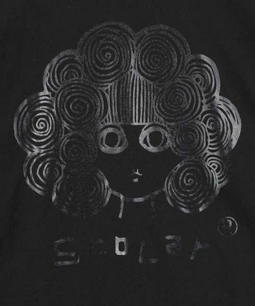 ScoLar(スカラー)の「ScoLar(スカラー) オーロラ箔スカラーちゃん 接触冷感Tシャツ(Tシャツ/カットソー・レディース・オフホワイト/ピンク/ブラック/イエロー・MEDIUM)」の14枚目の写真