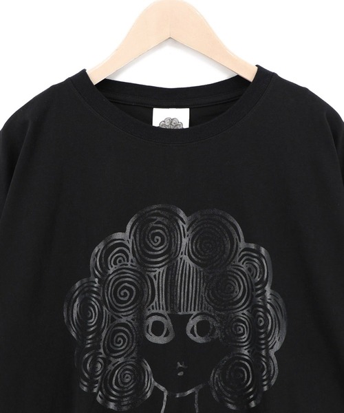 ScoLar(スカラー)の「ScoLar(スカラー) オーロラ箔スカラーちゃん 接触冷感Tシャツ(Tシャツ/カットソー・レディース・オフホワイト/ピンク/ブラック/イエロー・MEDIUM)」の15枚目の写真