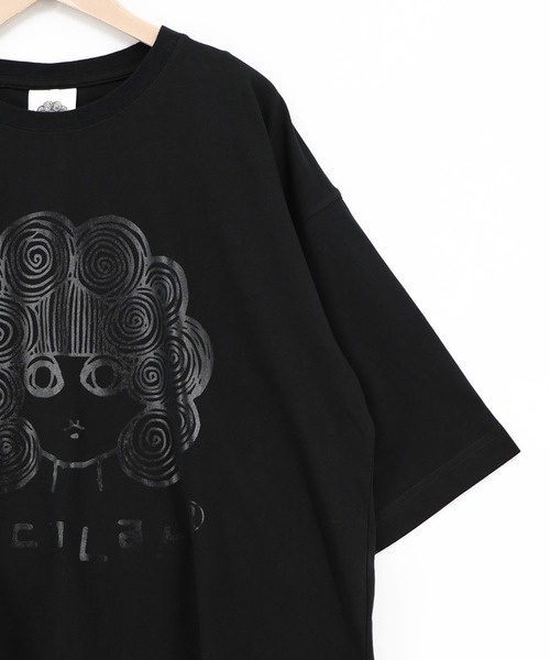 ScoLar(スカラー)の「ScoLar(スカラー) オーロラ箔スカラーちゃん 接触冷感Tシャツ(Tシャツ/カットソー・レディース・オフホワイト/ピンク/ブラック/イエロー・MEDIUM)」の16枚目の写真