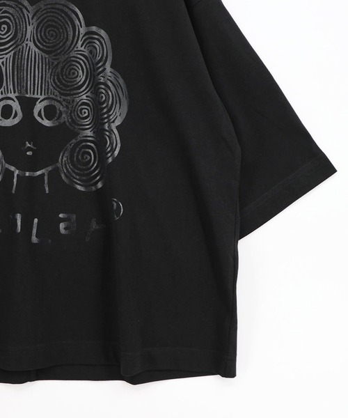 ScoLar(スカラー)の「ScoLar(スカラー) オーロラ箔スカラーちゃん 接触冷感Tシャツ(Tシャツ/カットソー・レディース・オフホワイト/ピンク/ブラック/イエロー・MEDIUM)」の17枚目の写真