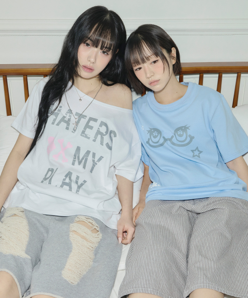 SLEEKGLOW（スリック グロウ）の「ポップアイズTシャツ[スカイブルー]（Tシャツ/カットソー・レディース・その他・FREE）」の2枚目の写真
