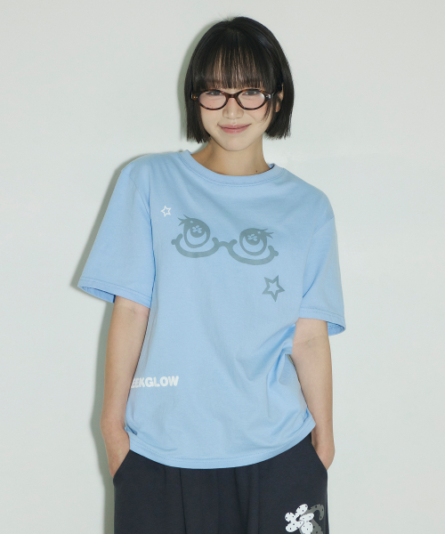 SLEEKGLOW（スリック グロウ）の「ポップアイズTシャツ[スカイブルー]（Tシャツ/カットソー・レディース・その他・FREE）」の3枚目の写真