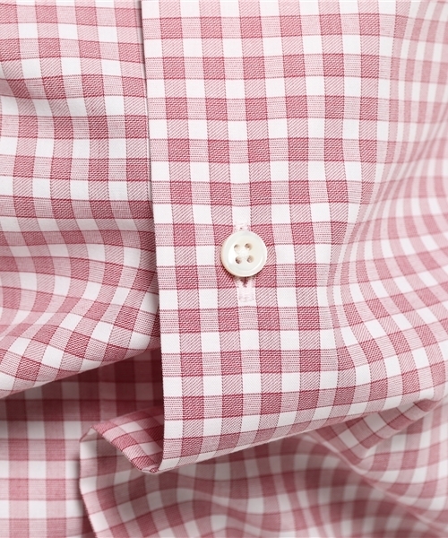 SHIPS（シップス）の「SD: 【ALBINI社製生地】 ファインフィット ギンガムチェック ホリゾンタルカラーシャツ（シャツ/ブラウス・メンズ・レッド・39/37/38/41/40）」の9枚目の写真
