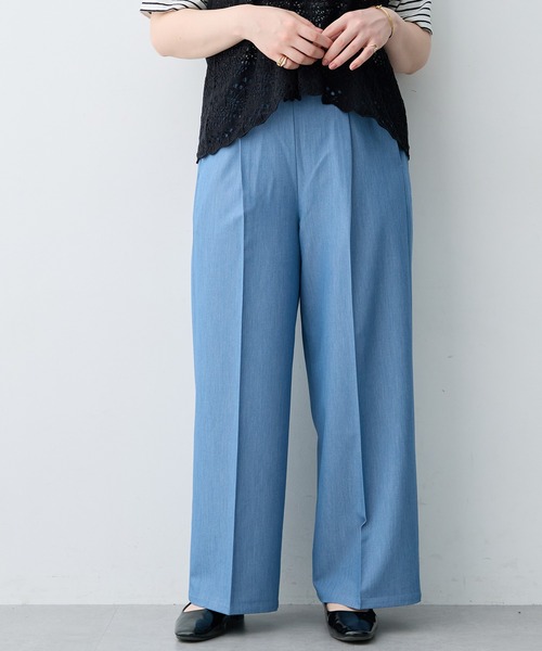 anyfee(エニフィー)の「【anyfee×HINAコラボ】デニムライクストレートパンツ《大きいサイズ》(2026SS)(その他パンツ・レディース・インディゴブルー・5L/4L/3L/LL)」の11枚目の写真