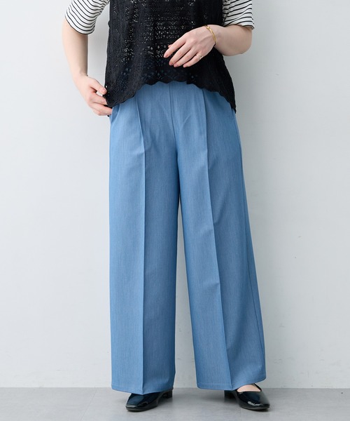 anyfee(エニフィー)の「【anyfee×HINAコラボ】デニムライクストレートパンツ《大きいサイズ》(2026SS)(その他パンツ・レディース・インディゴブルー・5L/4L/3L/LL)」の12枚目の写真