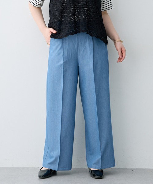 anyfee(エニフィー)の「【anyfee×HINAコラボ】デニムライクストレートパンツ《大きいサイズ》(2026SS)(その他パンツ・レディース・インディゴブルー・5L/4L/3L/LL)」の14枚目の写真