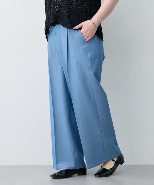 anyfee(エニフィー)の「【anyfee×HINAコラボ】デニムライクストレートパンツ《大きいサイズ》(2026SS)(その他パンツ・レディース・インディゴブルー・5L/4L/3L/LL)」の16枚目の写真