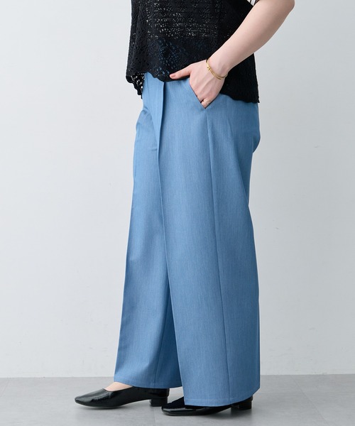 anyfee(エニフィー)の「【anyfee×HINAコラボ】デニムライクストレートパンツ《大きいサイズ》(2026SS)(その他パンツ・レディース・インディゴブルー・5L/4L/3L/LL)」の8枚目の写真