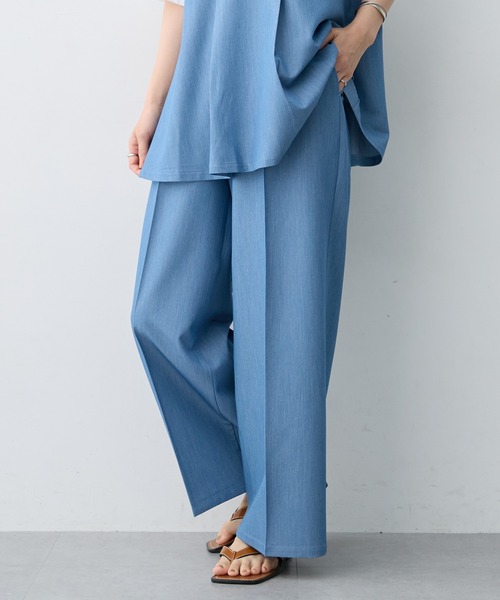 anyfee(エニフィー)の「【anyfee×HINAコラボ】デニムライクストレートパンツ《大きいサイズ》(2026SS)(その他パンツ・レディース・インディゴブルー・5L/4L/3L/LL)」の18枚目の写真