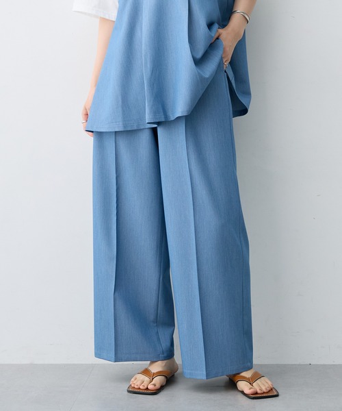 anyfee(エニフィー)の「【anyfee×HINAコラボ】デニムライクストレートパンツ《大きいサイズ》(2026SS)(その他パンツ・レディース・インディゴブルー・5L/4L/3L/LL)」の19枚目の写真