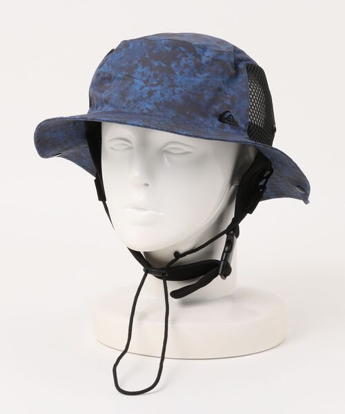 Quiksilver(クイックシルバー)の「QUIKSILVER/クイックシルバー ハット WR UV WATER SURF HAT 撥水加工 QSA261717(ハット・メンズ・ブラック/ブルー・FREE)」の7枚目の写真