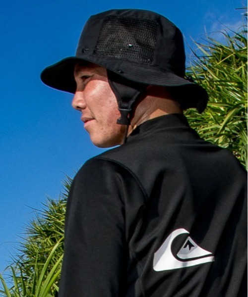 Quiksilver(クイックシルバー)の「QUIKSILVER/クイックシルバー ハット WR UV WATER SURF HAT 撥水加工 QSA261717(ハット・メンズ・ブラック/ブルー・FREE)」の15枚目の写真
