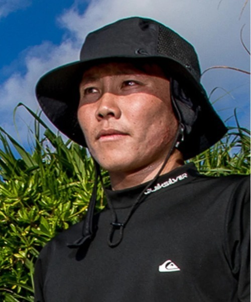 Quiksilver(クイックシルバー)の「QUIKSILVER/クイックシルバー ハット WR UV WATER SURF HAT 撥水加工 QSA261717(ハット・メンズ・ブラック/ブルー・FREE)」の4枚目の写真