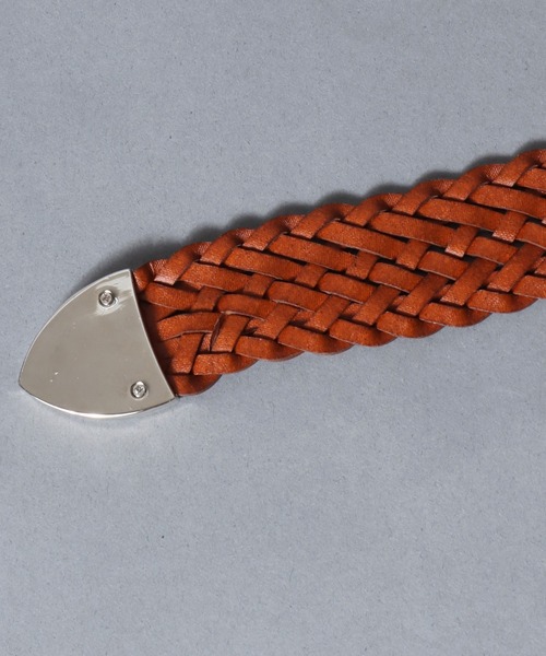 SITRY(シトリー)の「Bonded leather Mesh Belt/30mm リサイクルレザー エコレザー メッシュベルト(ベルト・メンズ・ブラック/ブラウン/ダークブラウン・FREE)」の10枚目の写真