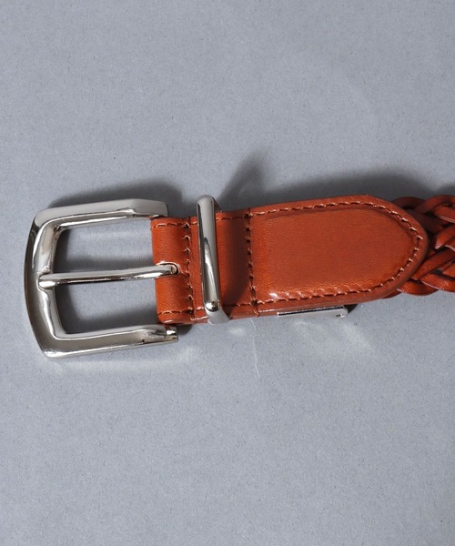 SITRY(シトリー)の「Bonded leather Mesh Belt/30mm リサイクルレザー エコレザー メッシュベルト(ベルト・メンズ・ブラック/ブラウン/ダークブラウン・FREE)」の6枚目の写真