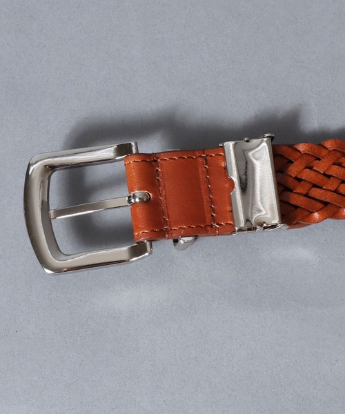 SITRY(シトリー)の「Bonded leather Mesh Belt/30mm リサイクルレザー エコレザー メッシュベルト(ベルト・メンズ・ブラック/ブラウン/ダークブラウン・FREE)」の7枚目の写真