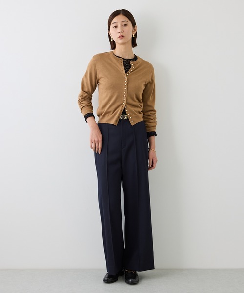 ROPE'(ロペ)の「【J'aDoRe・ルミネ限定カラー】フラワーレースベーシックカットソー/イージーケア(Tシャツ/カットソー・レディース・オフホワイト/ブラック・FREE)」の12枚目の写真