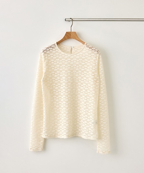 ROPE'(ロペ)の「【J'aDoRe・ルミネ限定カラー】フラワーレースベーシックカットソー/イージーケア(Tシャツ/カットソー・レディース・オフホワイト/ブラック・FREE)」の21枚目の写真