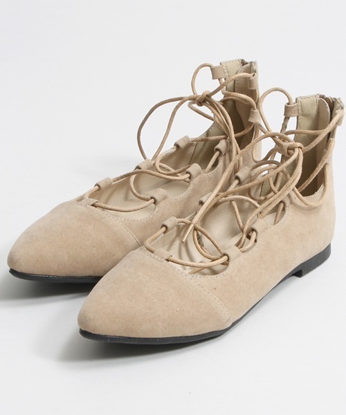 WEGO（ウィゴー）の「DISPARK/レースアップパンプス（パンプス・レディース・ベージュ/ブラック・LARGE/MEDIUM）」の9枚目の写真