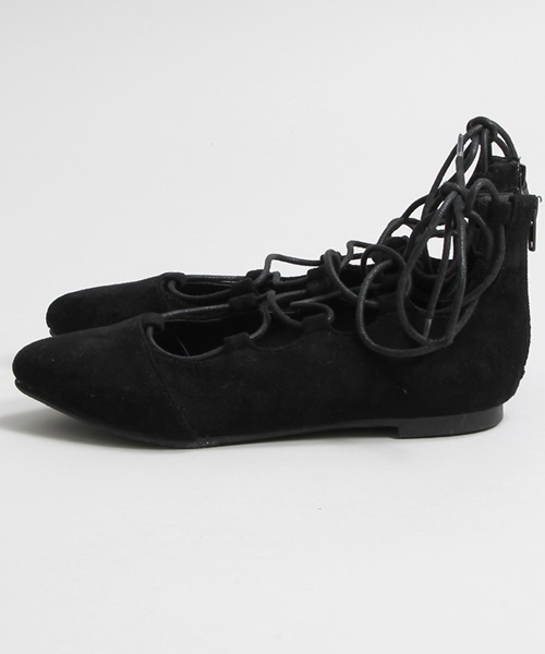 WEGO（ウィゴー）の「DISPARK/レースアップパンプス（パンプス・レディース・ベージュ/ブラック・LARGE/MEDIUM）」の4枚目の写真