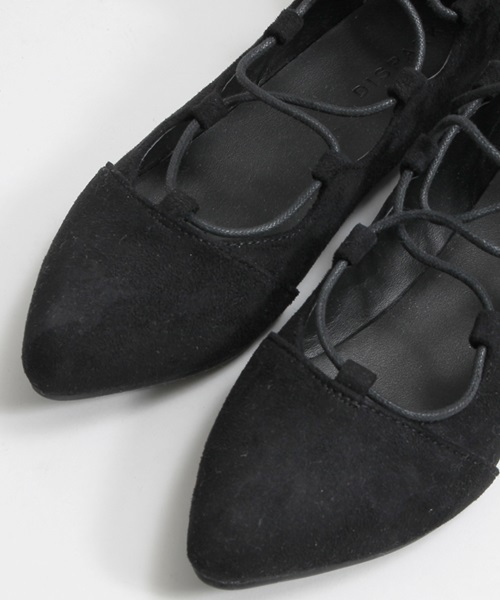 WEGO（ウィゴー）の「DISPARK/レースアップパンプス（パンプス・レディース・ベージュ/ブラック・LARGE/MEDIUM）」の7枚目の写真