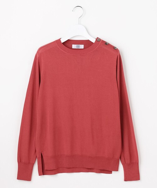 J.PRESS（ジェイプレス）の「SILKY WOOL クルーネック ニット（ニット/セーター・レディース・ブラック系/ピーコックグリーン系/ローズ系・LARGE/MEDIUM）」の9枚目の写真